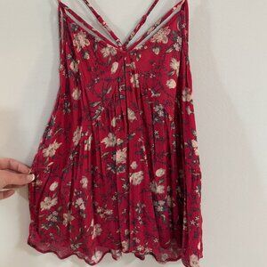 American Eagle floral blouse